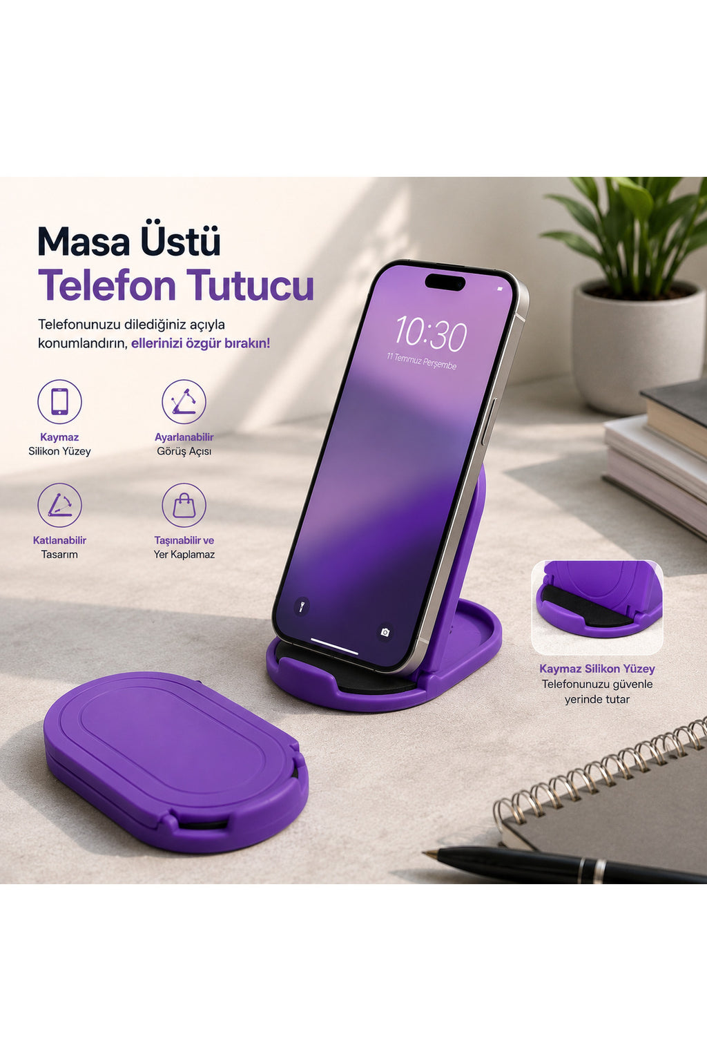 Cep telefonu standı taşınabilir katlanabilir masaüstü cep telefonu tutucusu cep telefonu tutucu ayarlanabilir evrensel çok aç