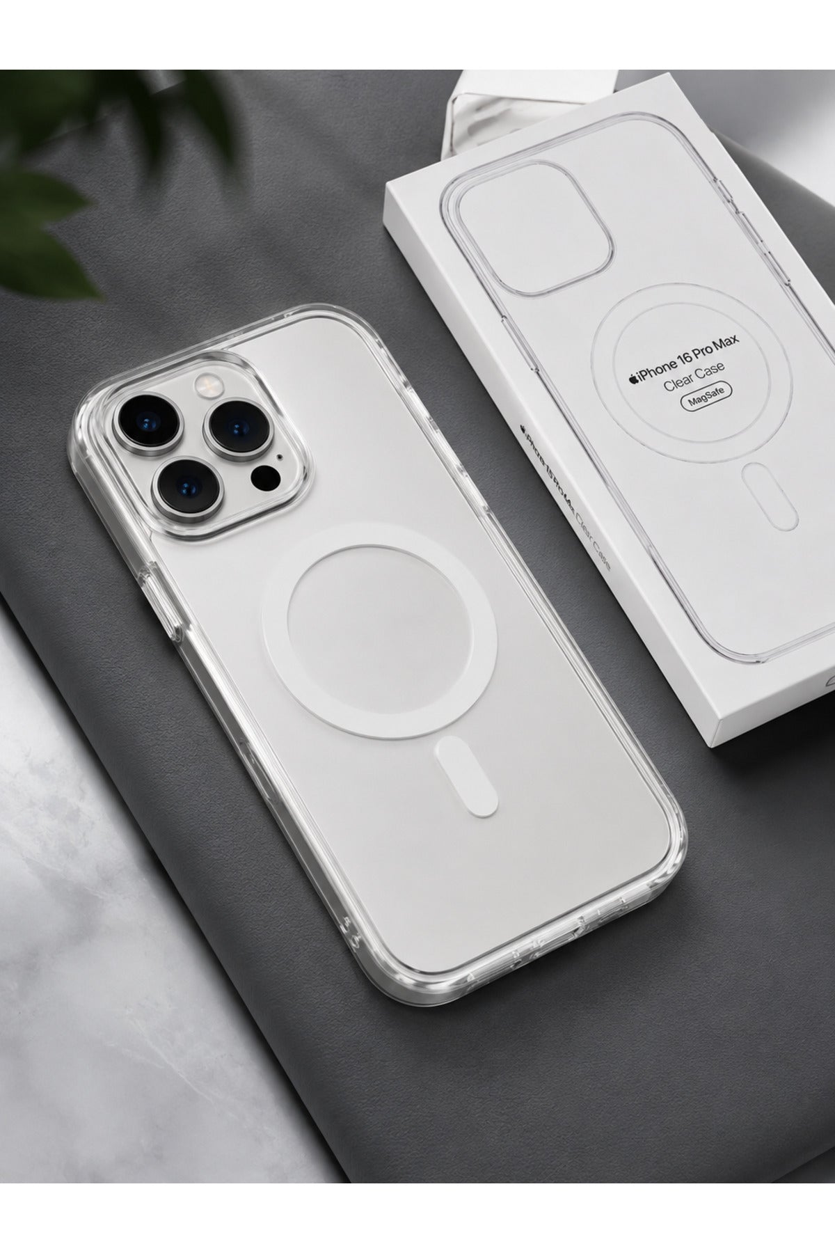 iPhone 16 Pro Max Uyumlu Hologramlı MagSafe Şeffaf Telefon Kılıfı Kamera Korumalı Premium Darbe Emici Kılıf