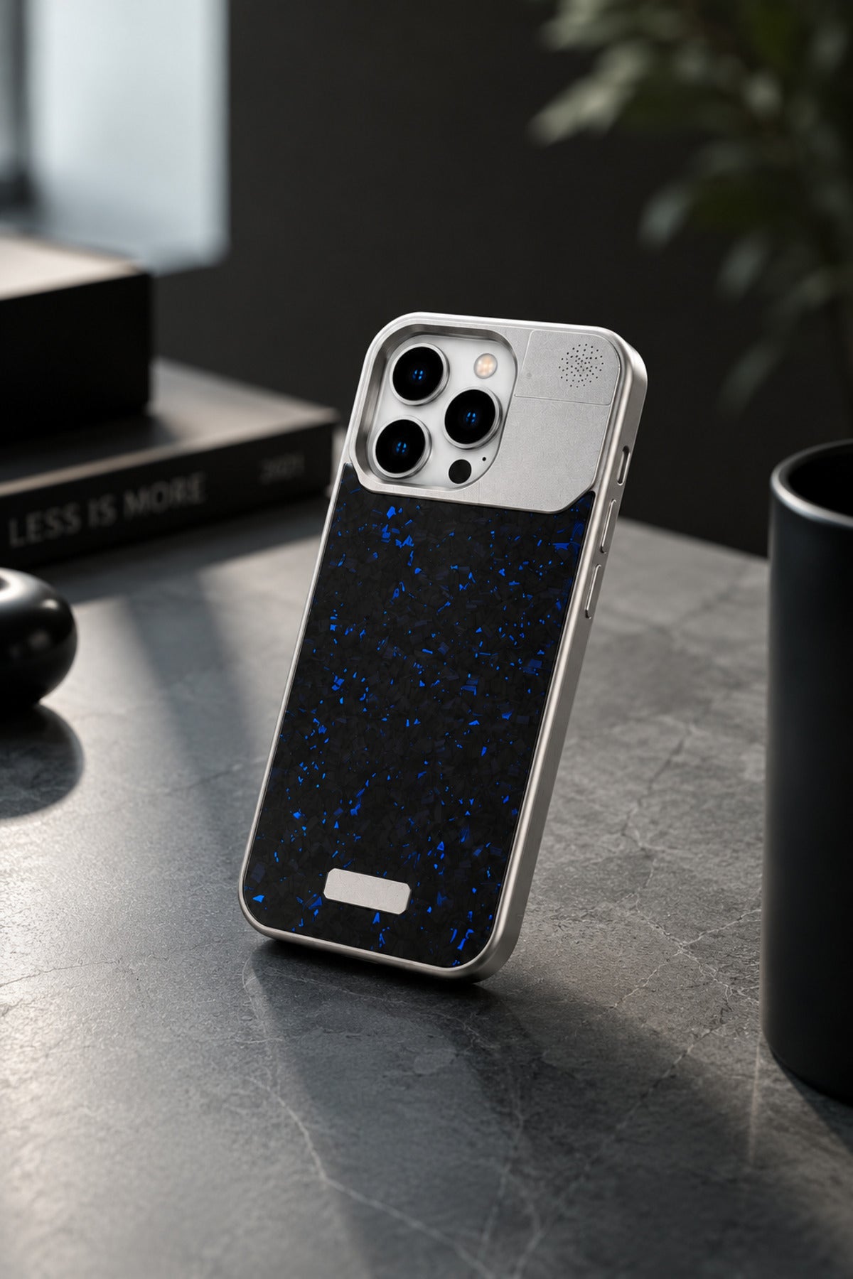 iPhone 16 Pro Uyumlu MagSafe Aromaterapi Telefon Kılıfı Kamera Korumalı Premium Metal Çerçeveli Darbe Emici Parfüm Hazneli