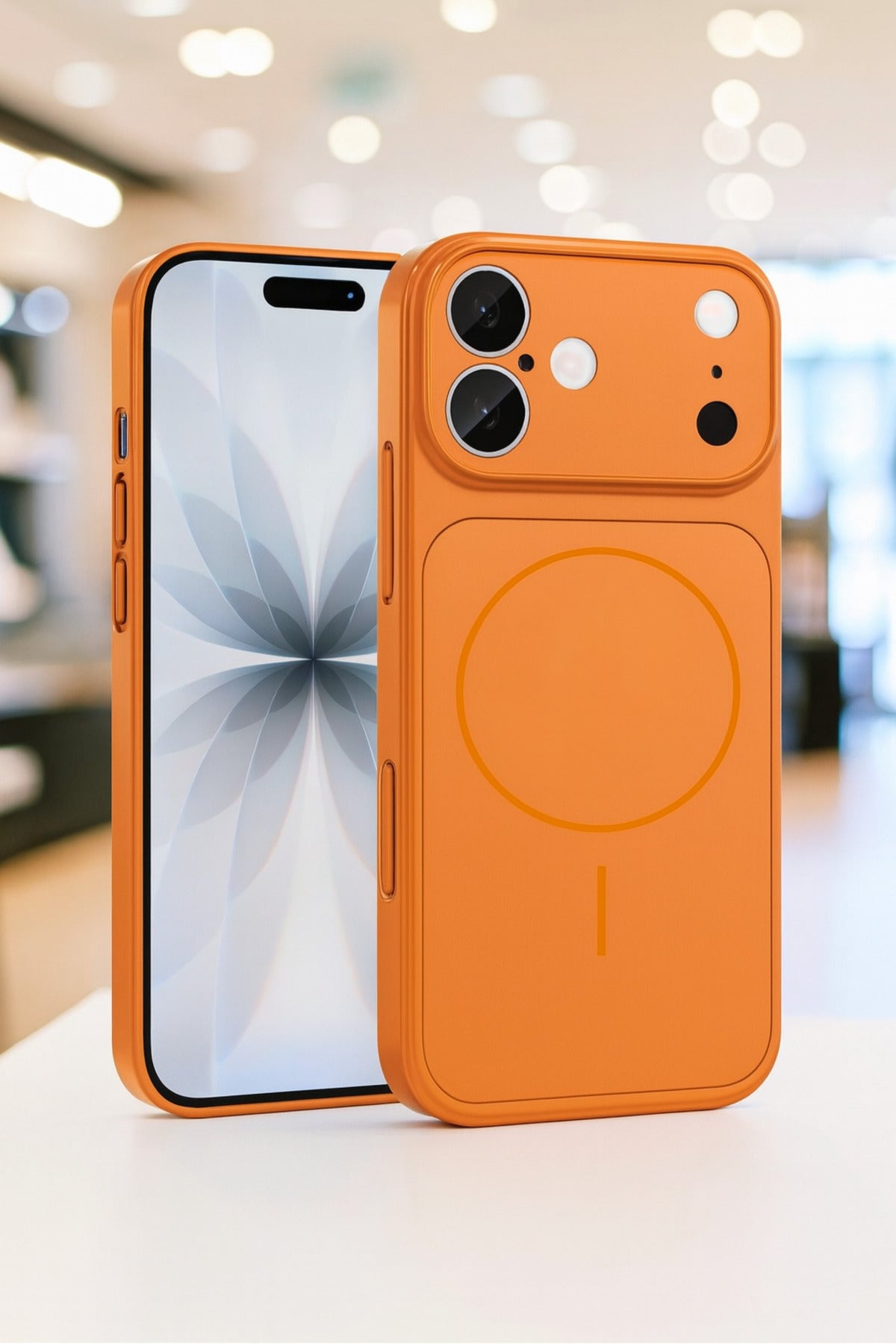 İPhone 17 Uyumlu Şık ve Tarz Lens Korumalı Popüler Kılıf...