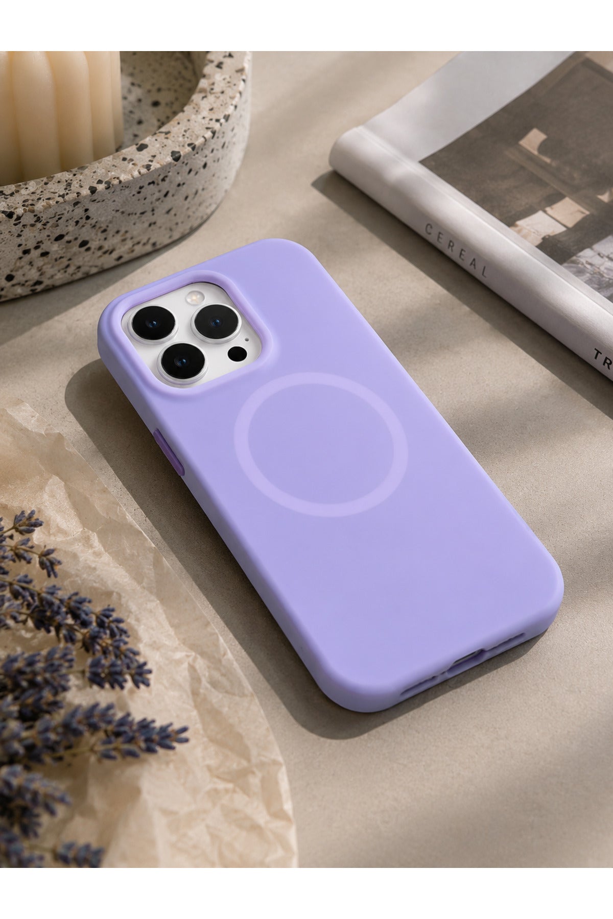 iPhone 16 Pro Kılıf Magsafe Özellikli Soft Silikon Kılıf Kamera Korumalı Kadife İç Yüzey Mat Premium Koruma