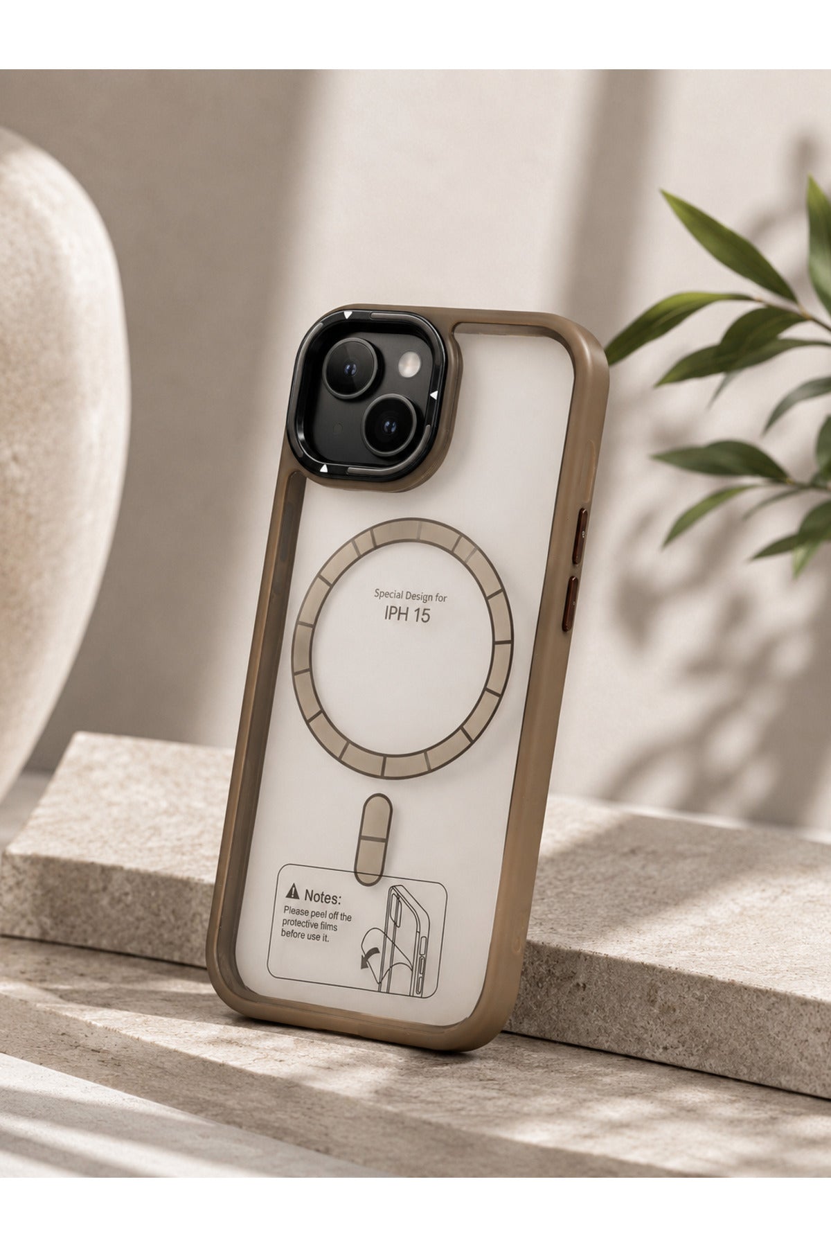 iPhone 15 Uyumlu MagSafe Şeffaf Kamera Korumalı Darbe Emici Silikon Telefon Kılıfı Lens Korumalı