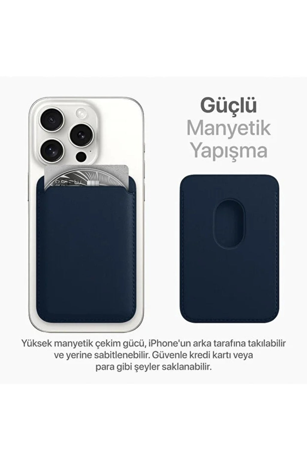 MagSafe Uyumlu Manyetik Telefon Kartlığı | Atatürk, Bozkurt ve Özel Tasarım Desenli Vegan Deri Kartlık
