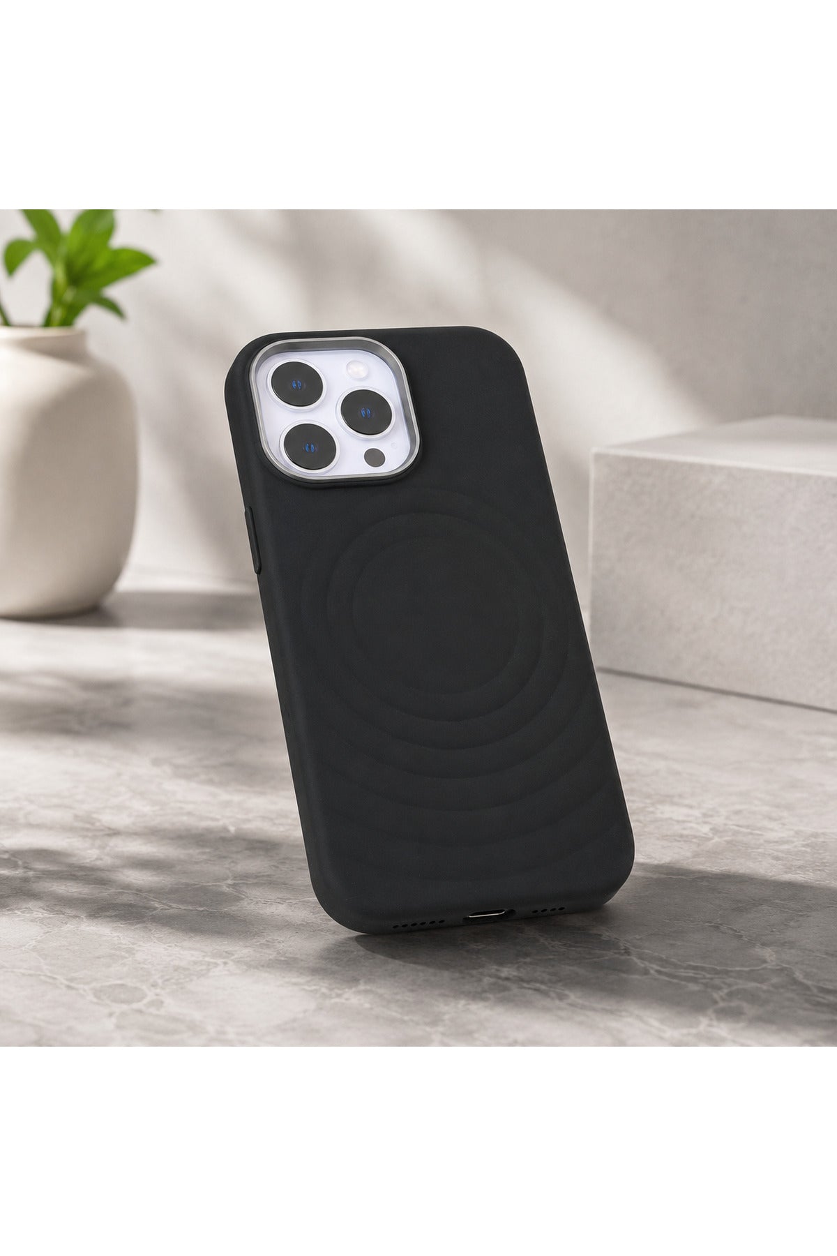 İphone 16 Pro Max Uyumlu Damla Simge Premium MagSafe Uyumlu Silikon Telefon Kılıfı