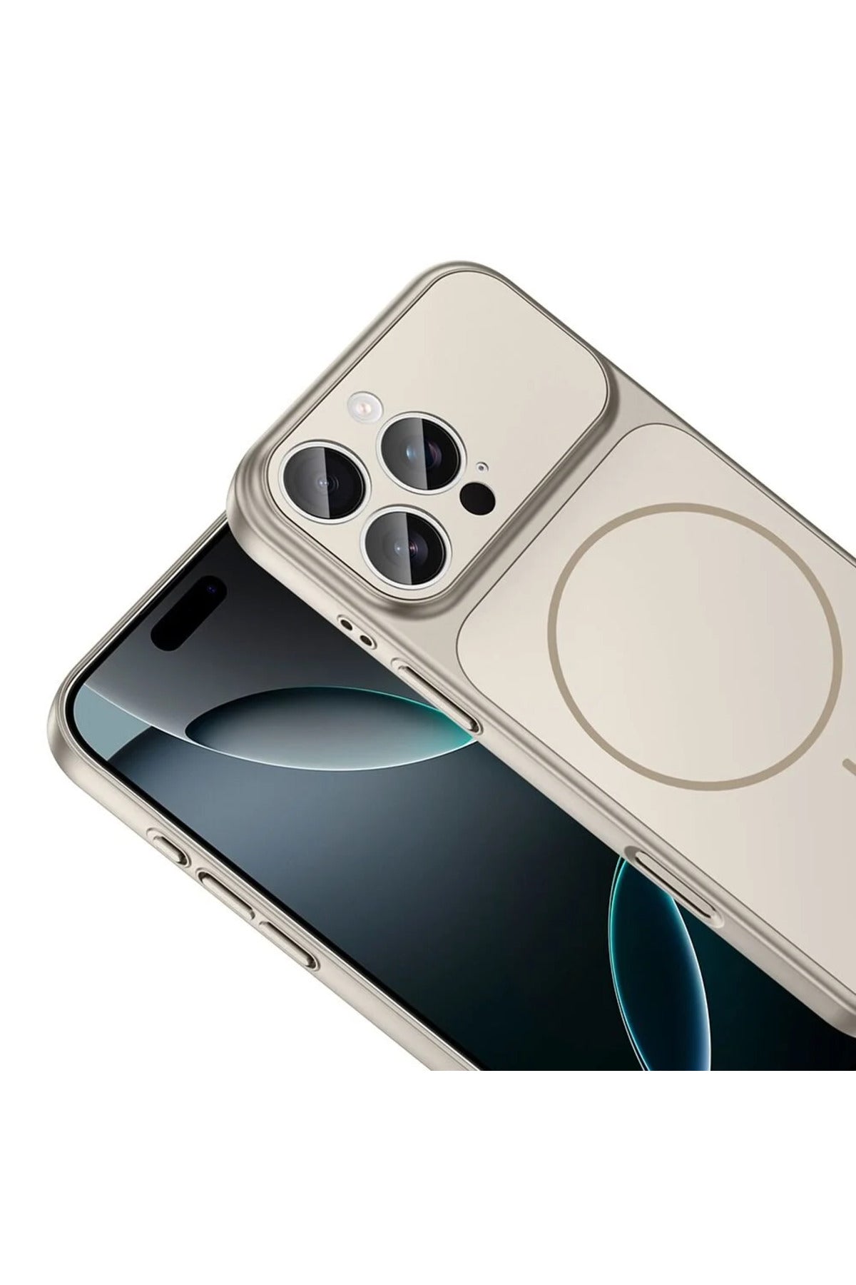iPhone 15 Pro Max Uyumlu 17 Pro Max Görünümlü Dönüşüm Kılıfı | Magsafe Özellikli Premium Kapak