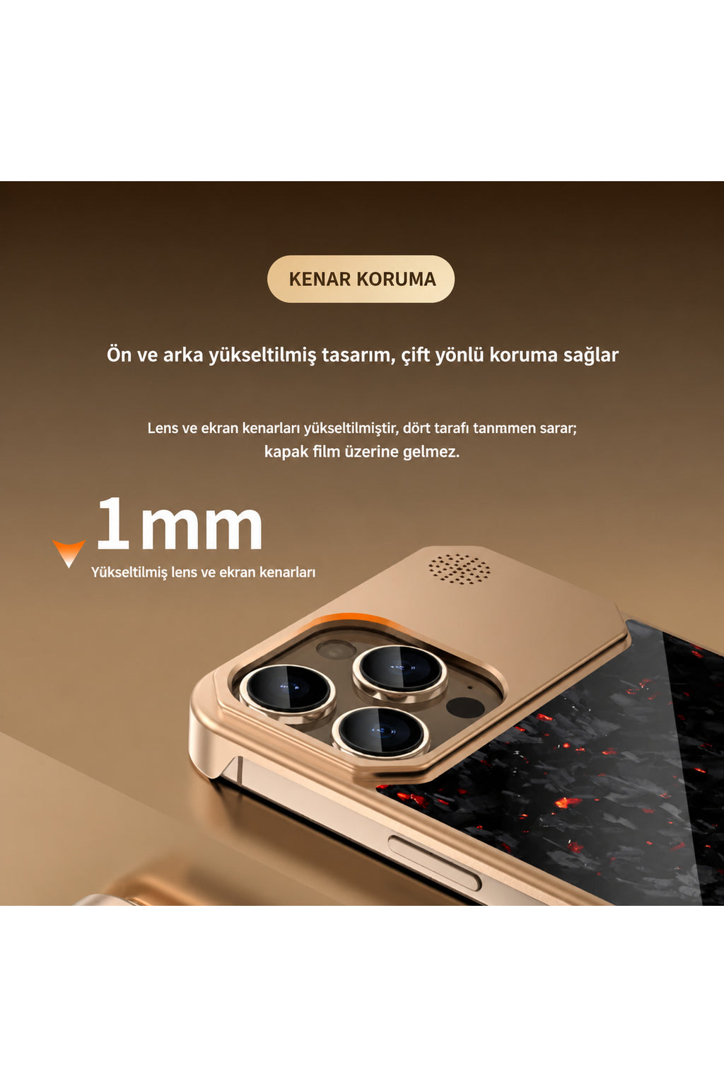 iPhone 16 Pro Uyumlu MagSafe Aromaterapi Telefon Kılıfı Kamera Korumalı Premium Metal Çerçeveli Darbe Emici Parfüm Hazneli