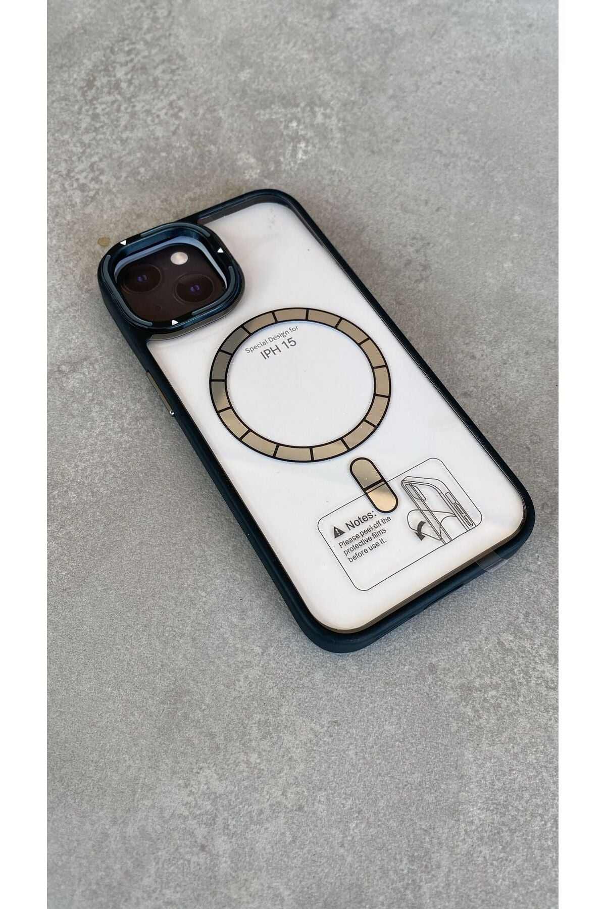iPhone 15 Uyumlu MagSafe Şeffaf Kamera Korumalı Darbe Emici Silikon Telefon Kılıfı Lens Korumalı