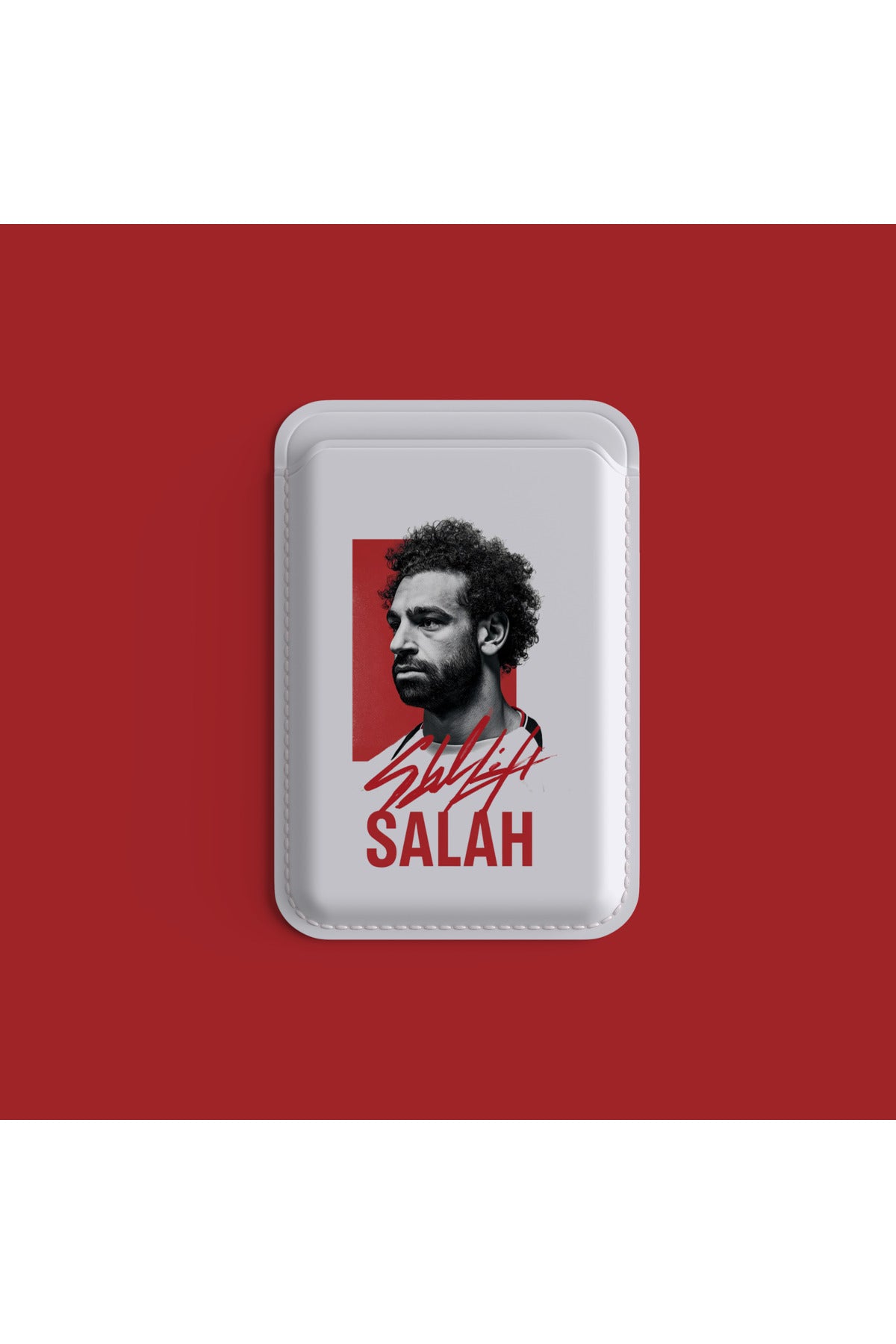 Premium M.Salah Tasarım MagSafe Uyumlu Manyetik Telefon Kartlığı – Vegan Deri – İnce Tasarım