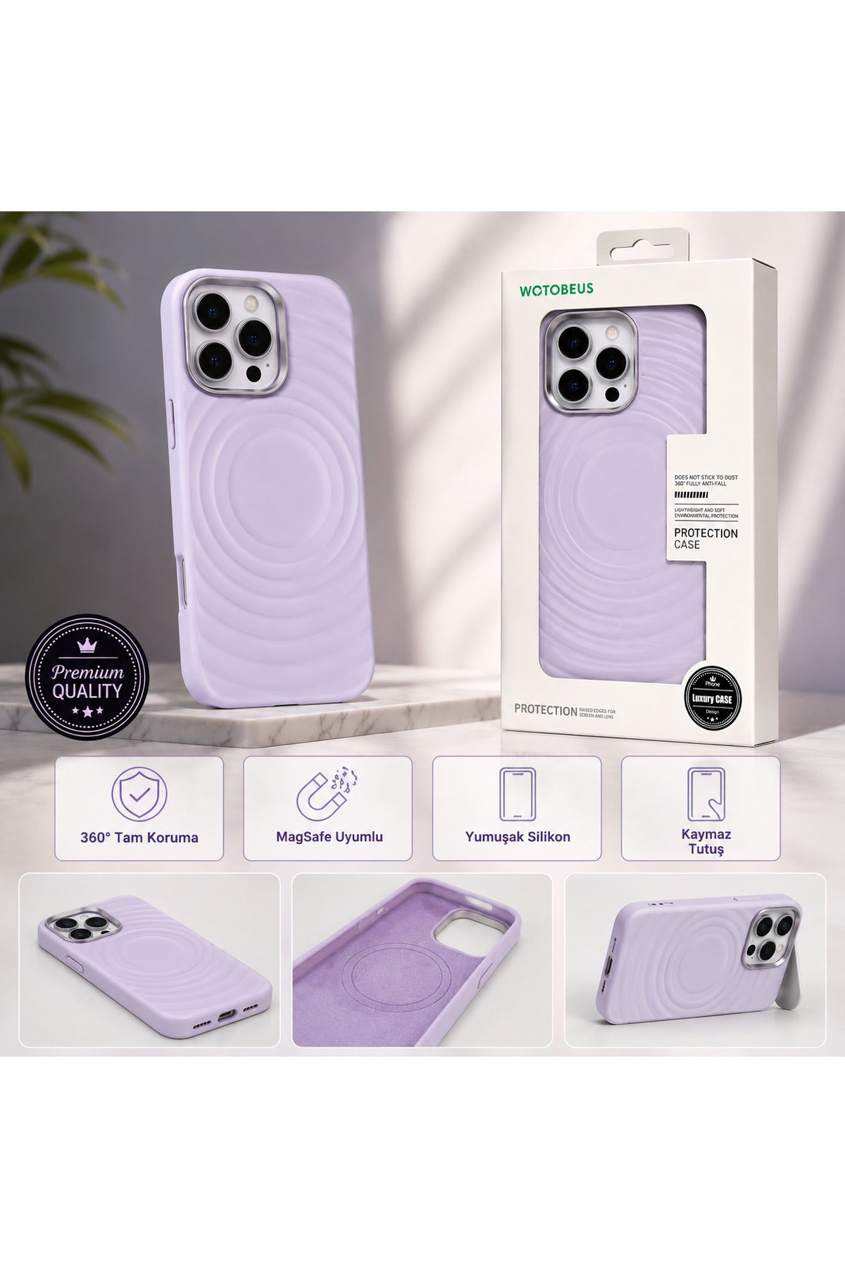 İphone 16 Pro Max Uyumlu Damla Simge Premium MagSafe Uyumlu Silikon Telefon Kılıfı