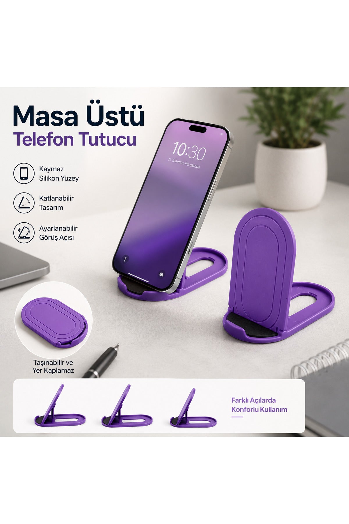 Cep telefonu standı taşınabilir katlanabilir masaüstü cep telefonu tutucusu cep telefonu tutucu ayarlanabilir evrensel çok aç