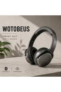Bluetooth Kulaklık Kablosuz Hoparlör 2'si 1 Arada AUX Destekli Mikrofonlu Katlanabilir Stereo Kulaklık