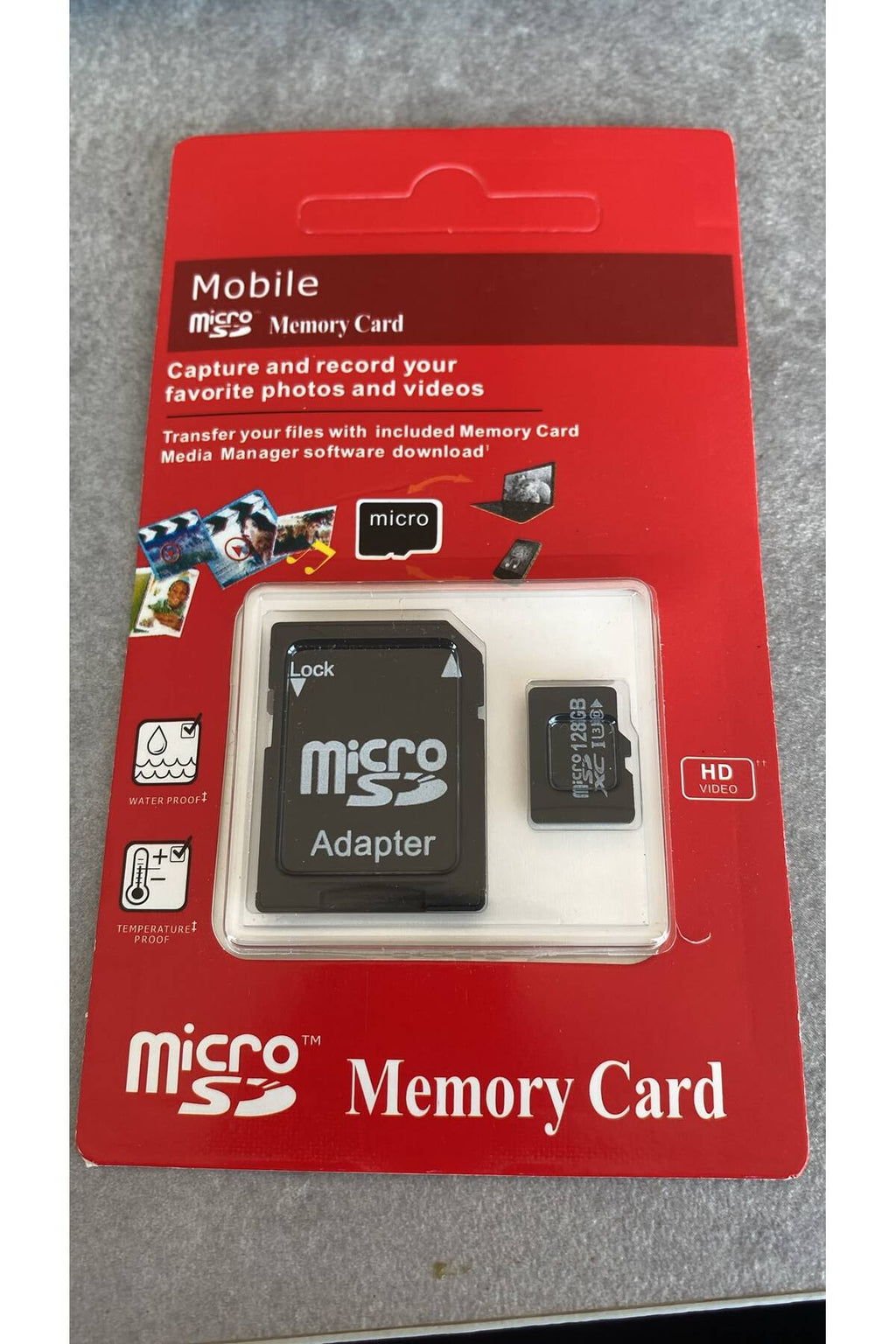 Micro SD Hafıza Kartı 64 -128 - 256 GB Class 10 4K UHD Uyumlu microSDXC SD Adaptörlü Suya ve Darbeye Dayanıklı