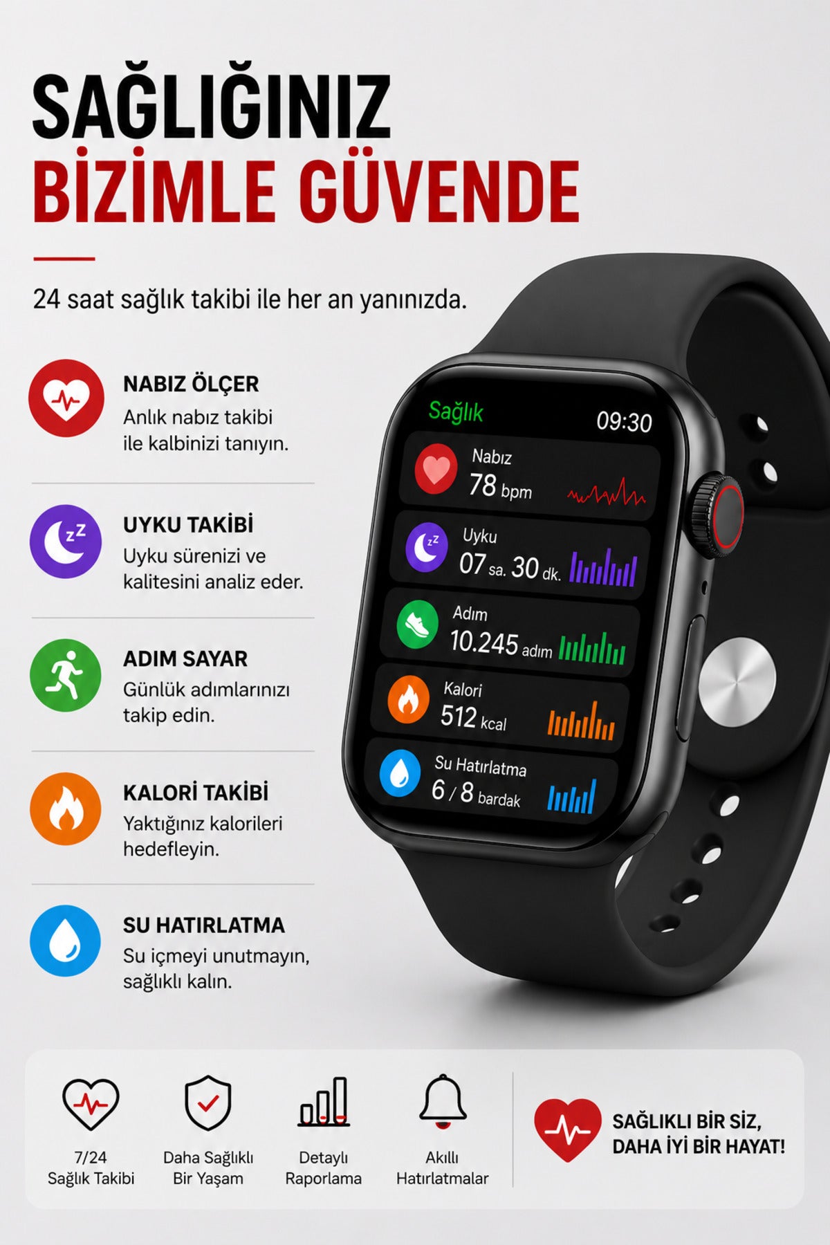 HK11 Ultra 3 AMOLED Akıllı Saat AI ChatGPT GPS NFC Bluetooth Arama 4GB Hafıza Premium