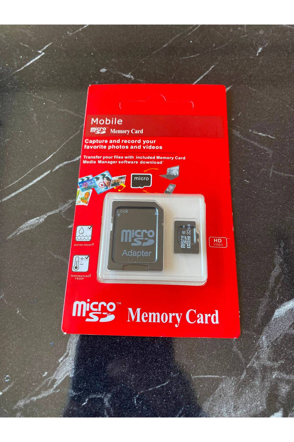 32GB Micro SD Hafıza Kartı + SD Adaptör UHS-I Class 10 4K Ultra HD Kamera Telefon Drone Aksiyon Kamera Uyumlu