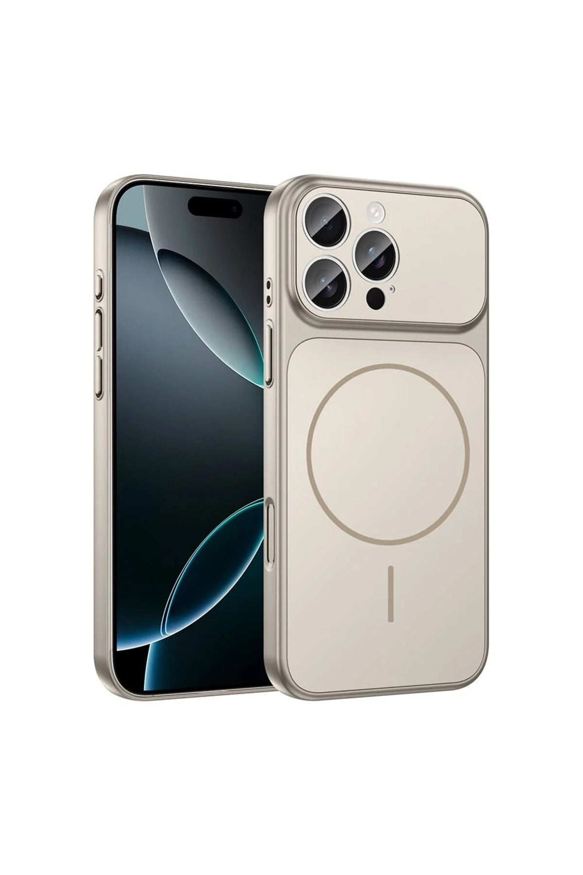 iPhone 15 Pro Max Uyumlu 17 Pro Max Görünümlü Dönüşüm Kılıfı | Magsafe Özellikli Premium Kapak