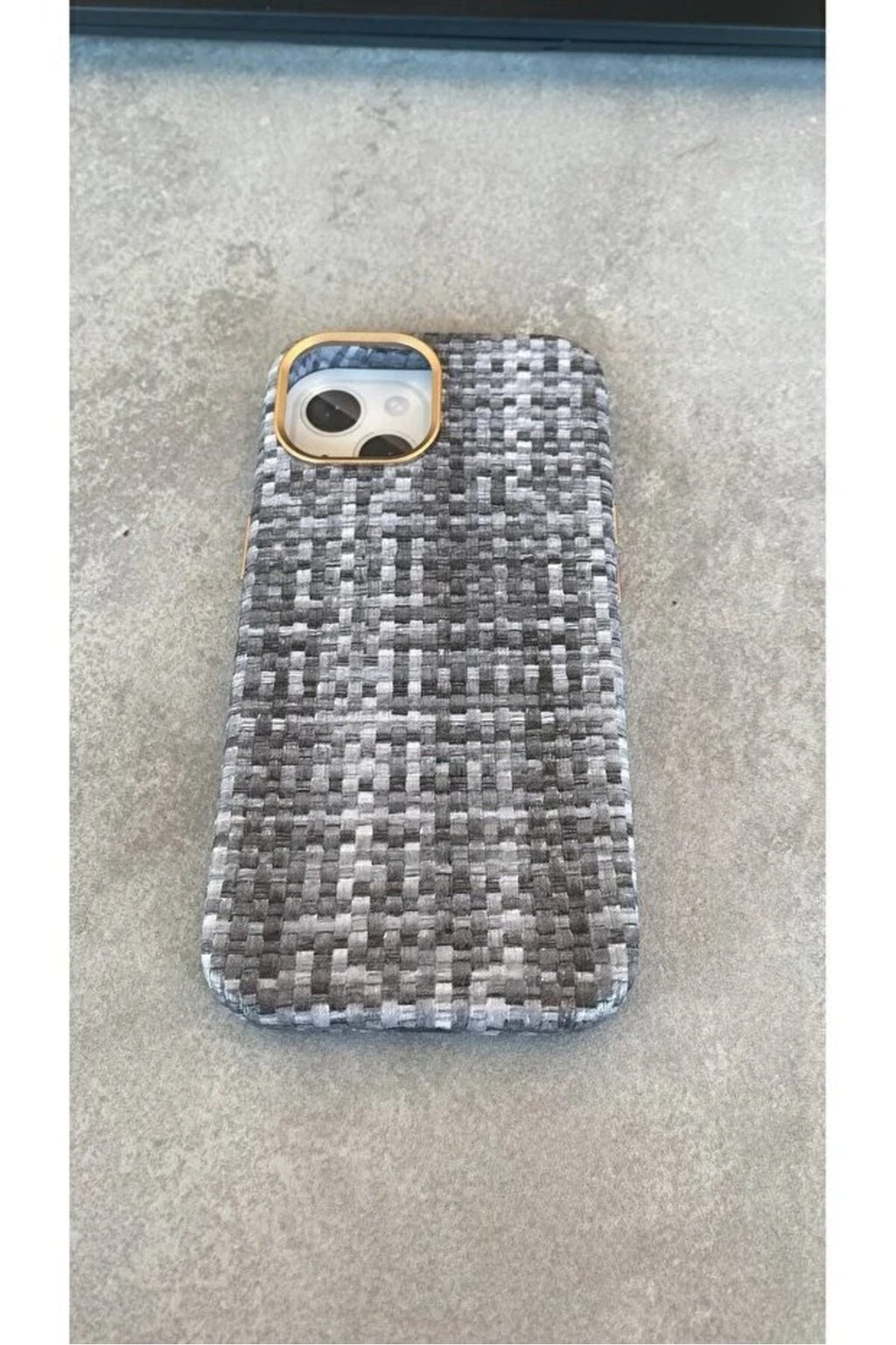 İphone 14 Pro Max Uyumlu Premium Karbon Örgü Dokulu MagSafe Uyumlu iPhone Kılıf Kadife İç Yüzey Darbe Korumalı Bej Mavi Kahve
