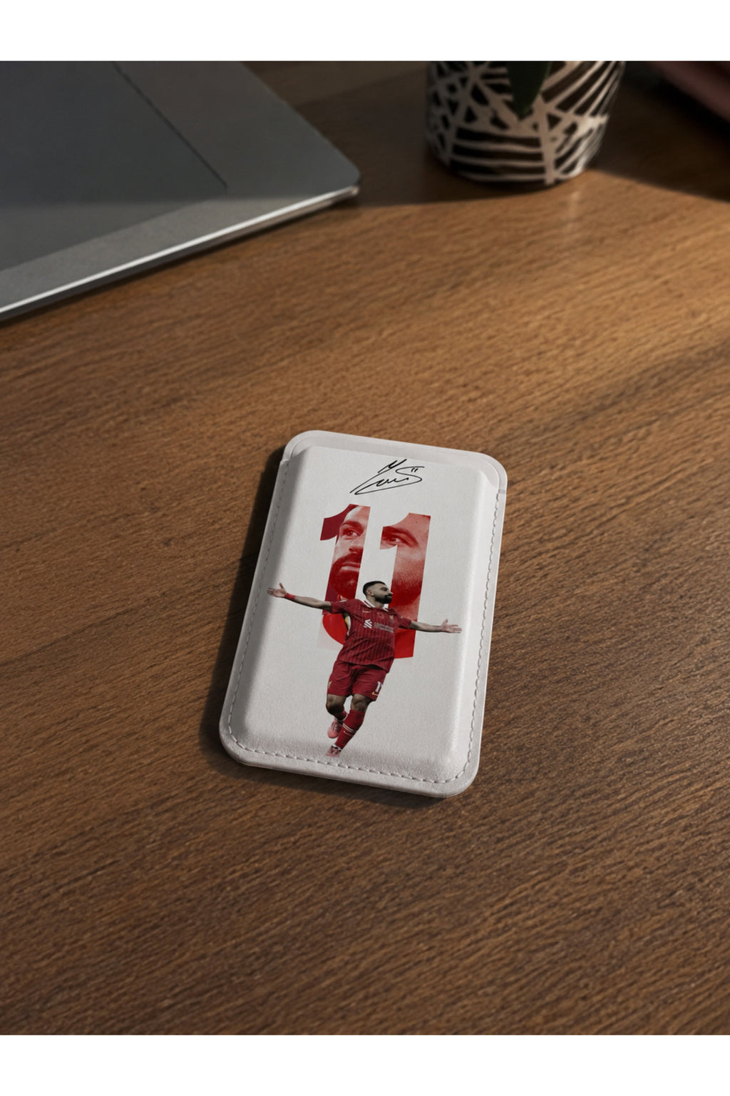 İphone Magsafe Özellikli Tüm Telefonlara Uyumlu Android İOS Telefon Arkası M.Salah Tasarım Premium Deri Kılıf