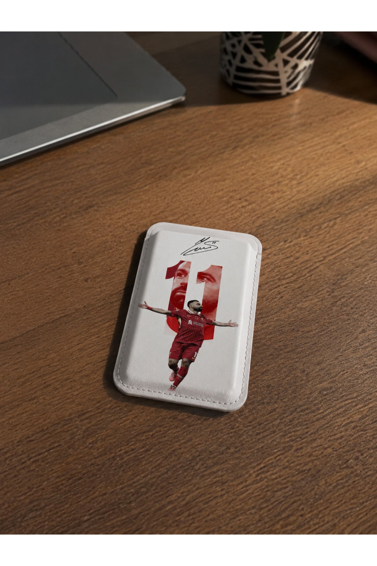İphone Magsafe Özellikli Tüm Telefonlara Uyumlu Android İOS Telefon Arkası M.Salah Tasarım Premium Deri Kılıf