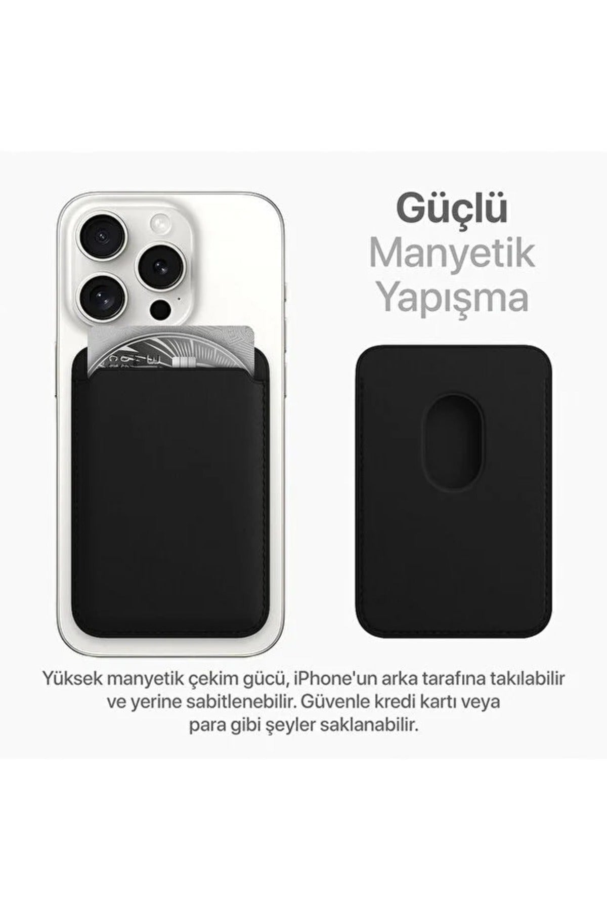 İphone Magsafe Özellikli Tüm Telefonlara Uyumlu Android İOS Telefon Arkası M.Salah Tasarım Premium Deri Kılıf