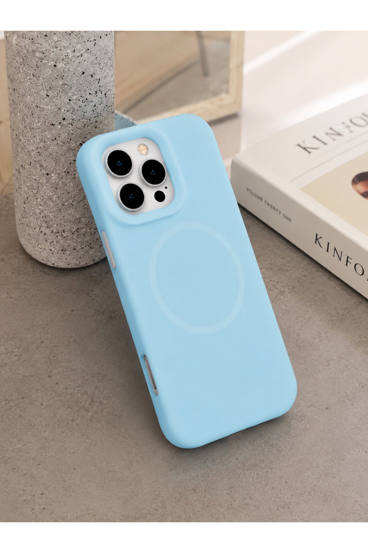 iPhone 16 Pro Kılıf Magsafe Özellikli Soft Silikon Kılıf Kamera Korumalı Kadife İç Yüzey Mat Premium Koruma
