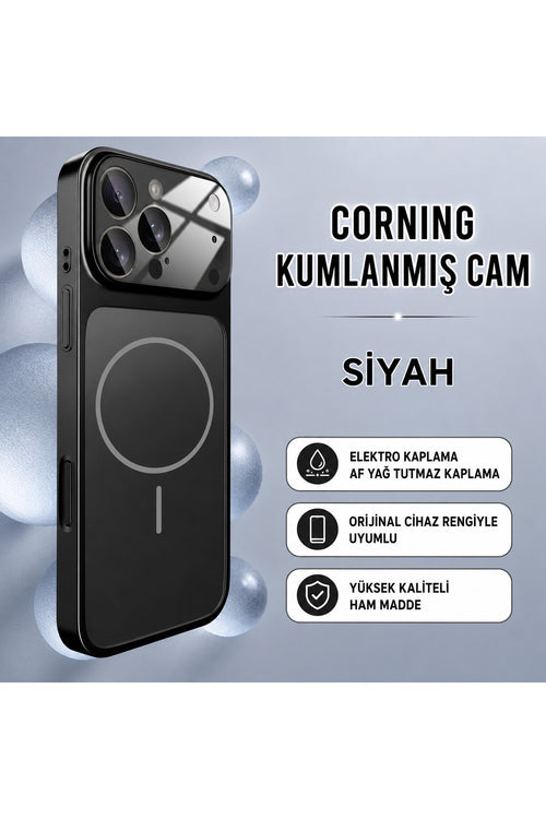 iPhone 16 Pro Uyumlu 17 Pro Max Görünümlü Çevirici Kamera Korumalı MagSafe Destekli Kılıf