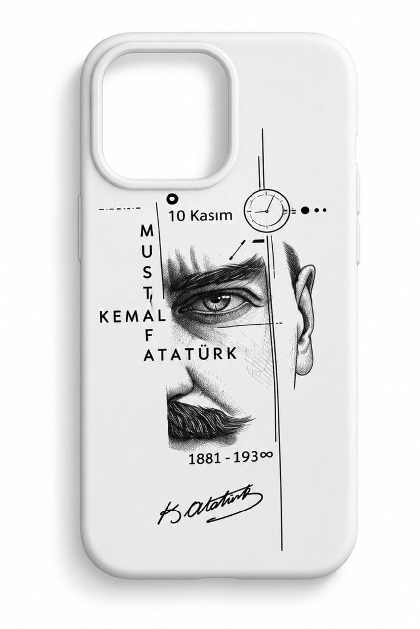 WOTOBEUS Atatürk Geometrik Portre Tasarımlı Telefon Kılıfı — 850 × 1274, ortak kadraj