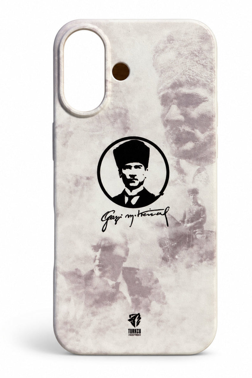 WOTOBEUS Atatürk Beyaz Mermer Portre Tasarımlı Telefon Kılıfı — 850 × 1274, ortak kadraj