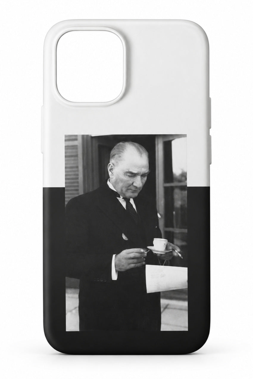 WOTOBEUS Atatürk İkili Ton Kahve Tasarımlı Telefon Kılıfı — 850 × 1274, ortak kadraj