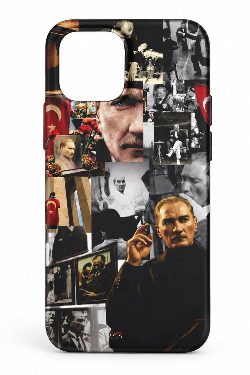 WOTOBEUS Atatürk Renkli Kolaj Tasarımlı Telefon Kılıfı — 850 × 1274, ortak kadraj