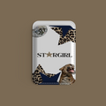 WOTOBEUS Beyaz Stargirl Leopar Yıldız Tasarımlı MagSafe Kartlık