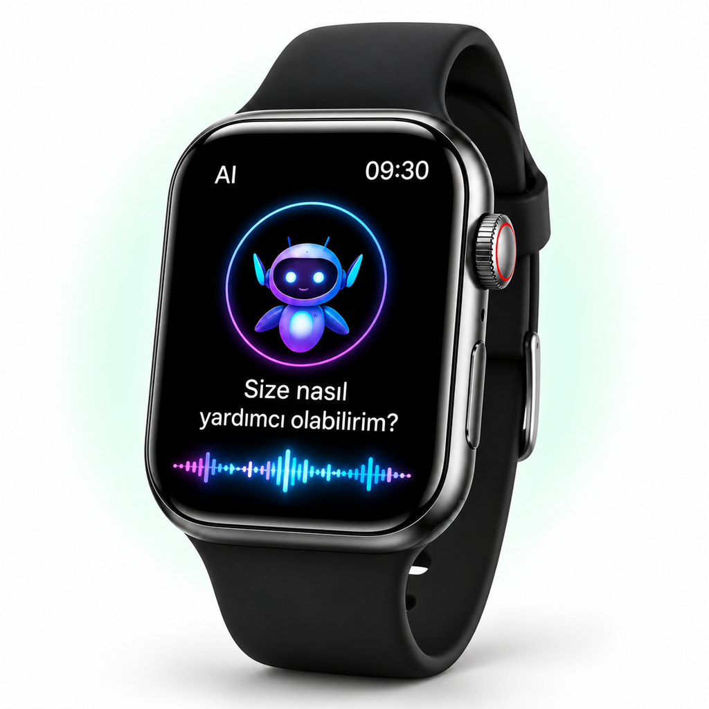 HK11 Ultra 3 AMOLED Akıllı Saat AI ChatGPT GPS NFC Bluetooth Arama 4GB Hafıza Premium — stüdyo ürün görseli
