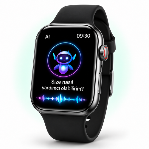 HK11 Ultra 3 AMOLED Akıllı Saat AI ChatGPT GPS NFC Bluetooth Arama 4GB Hafıza Premium — stüdyo ürün görseli