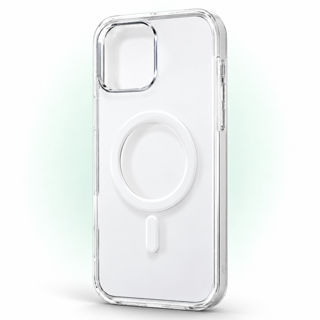 iPhone 16 Pro Max Uyumlu Hologramlı MagSafe Şeffaf Telefon Kılıfı Kamera Korumalı Premium Darbe Emici Kılıf — stüdyo ürün görseli