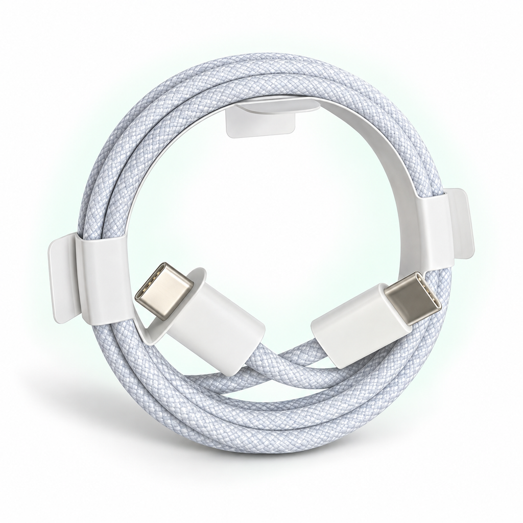 USB C veri kablosu tip-c hızlı şarj şarj aleti kablosu kutu ile — stüdyo ürün görseli