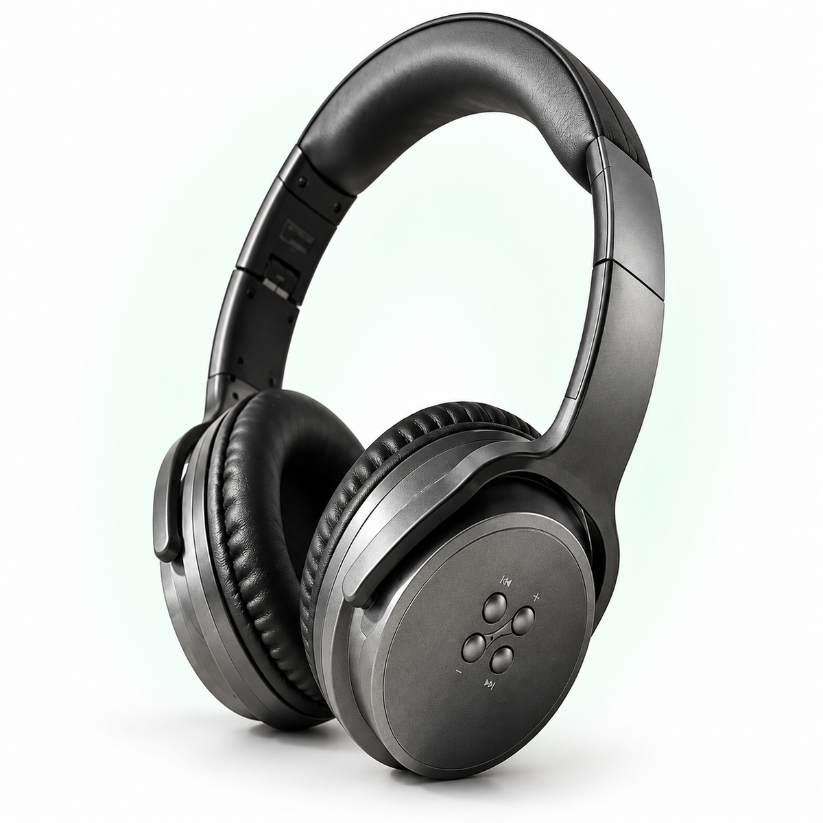 Bluetooth Kulaklık Kablosuz Hoparlör 2'si 1 Arada AUX Destekli Mikrofonlu Katlanabilir Stereo Kulaklık — stüdyo ürün görseli