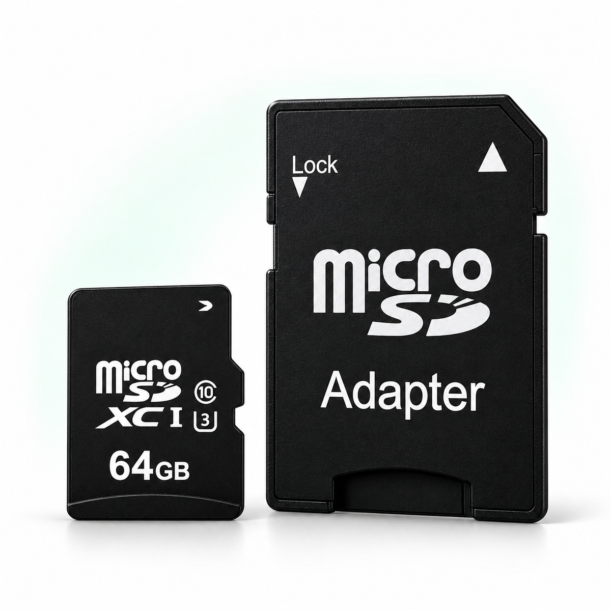 Micro SD Hafıza Kartı 64 -128 - 256 GB Class 10 4K UHD Uyumlu microSDXC SD Adaptörlü Suya ve Darbeye Dayanıklı — stüdyo ürün görseli