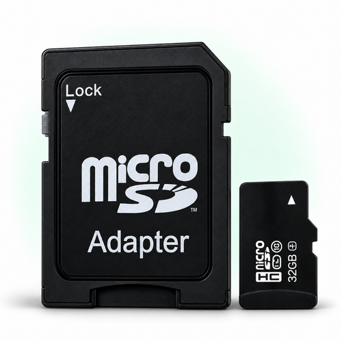 32GB Micro SD Hafıza Kartı + SD Adaptör UHS-I Class 10 4K Ultra HD Kamera Telefon Drone Aksiyon Kamera Uyumlu — stüdyo ürün görseli