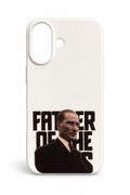 WOTOBEUS Atatürk Desenli İçi Kadife Premium Kalite Lansman Telefon Kılıfı — beyaz stüdyo fonu, 850 × 1274