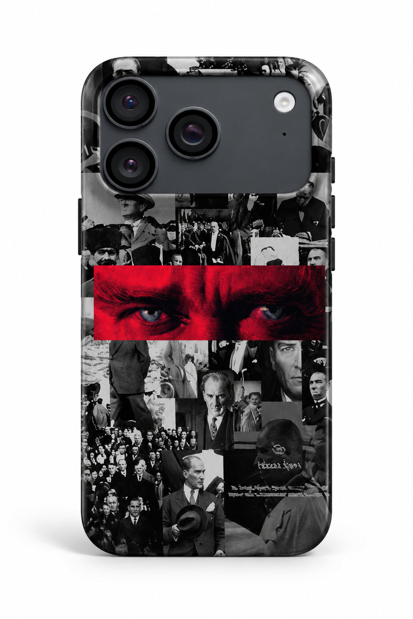 WOTOBEUS Atatürk Desenli İçi Kadife Premium Kalite Lansman Telefon Kılıfı — beyaz stüdyo fonu, 850 × 1274
