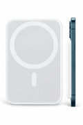 WOTOBEUS Power Bank 5000 Mah Taşınabilir Magsafe Özellikli İphone Ve Android Modelleri Magsafe İle Uyumlu Hızlı Şarj Cihazı Şarj Makinası Mıknatıs Tutuculu Kaymaz — beyaz stüdyo fonu, 850 × 1274