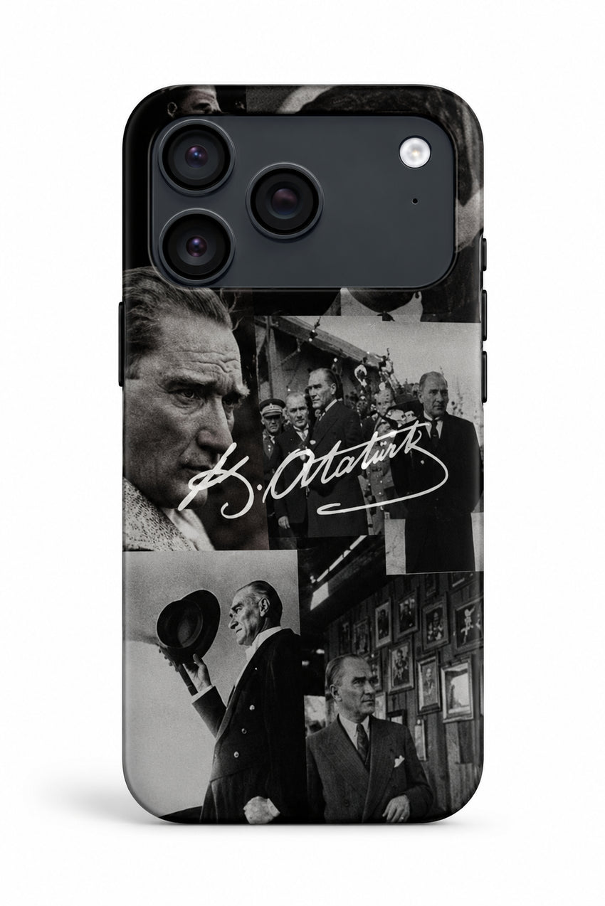 WOTOBEUS Atatürk Anı Premium İçi Kadife Lansman Telefon Kılıfı — beyaz stüdyo fonu, 850 × 1274