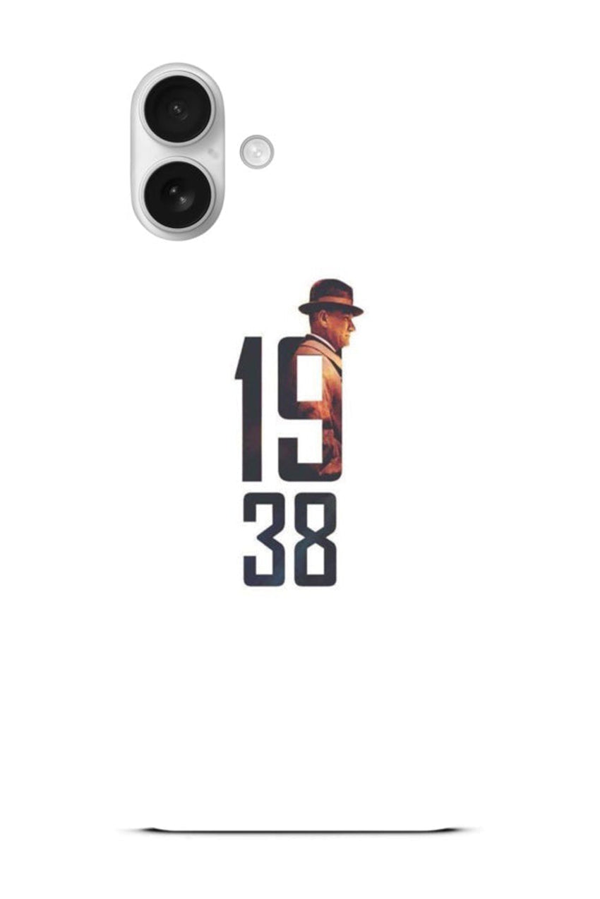 WOTOBEUS Atatürk Desenli İçi Kadife Premium Kalite Lansman Telefon Kılıfı — beyaz stüdyo fonu, 850 × 1274