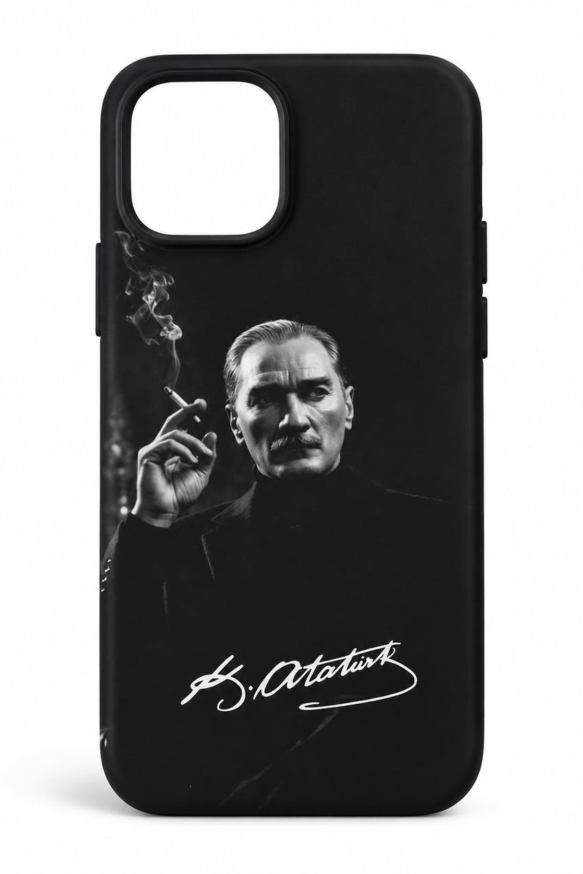 WOTOBEUS Atatürk Anı Premium İçi Kadife Lansman Telefon Kılıfı — beyaz stüdyo fonu, 850 × 1274