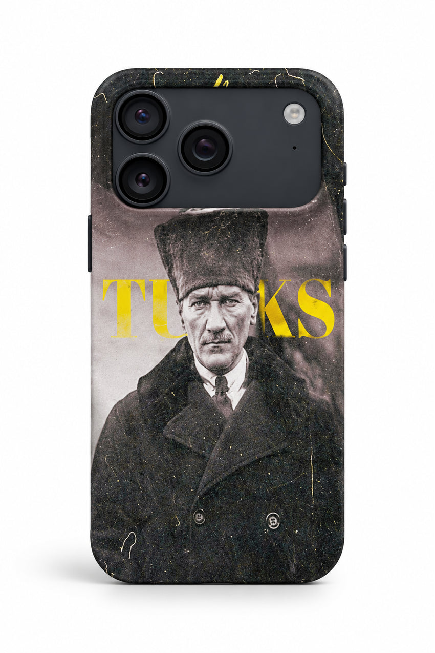 WOTOBEUS Atatürk Desenli İçi Kadife Premium Kalite Lansman Telefon Kılıfı — beyaz stüdyo fonu, 850 × 1274
