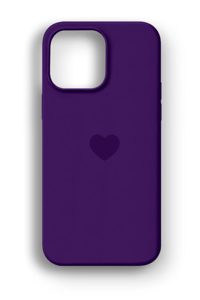 WOTOBEUS Mor Kalp Logolu Lansman Telefon Kılıfı — beyaz stüdyo fonu, 850 × 1274
