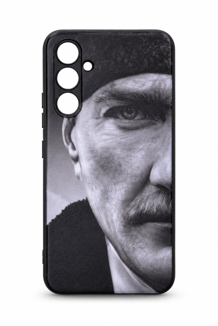 WOTOBEUS Samsung Galaxy S24 Plus Tasarım Kılıf, Leopar Kılıf, Atatürk Kılıf, İçi Kadife Kılıf — beyaz stüdyo fonu, 850 × 1274