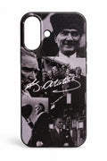 WOTOBEUS Atatürk Desenli İçi Kadife Premium Kalite Lansman Telefon Kılıfı — beyaz stüdyo fonu, 850 × 1274