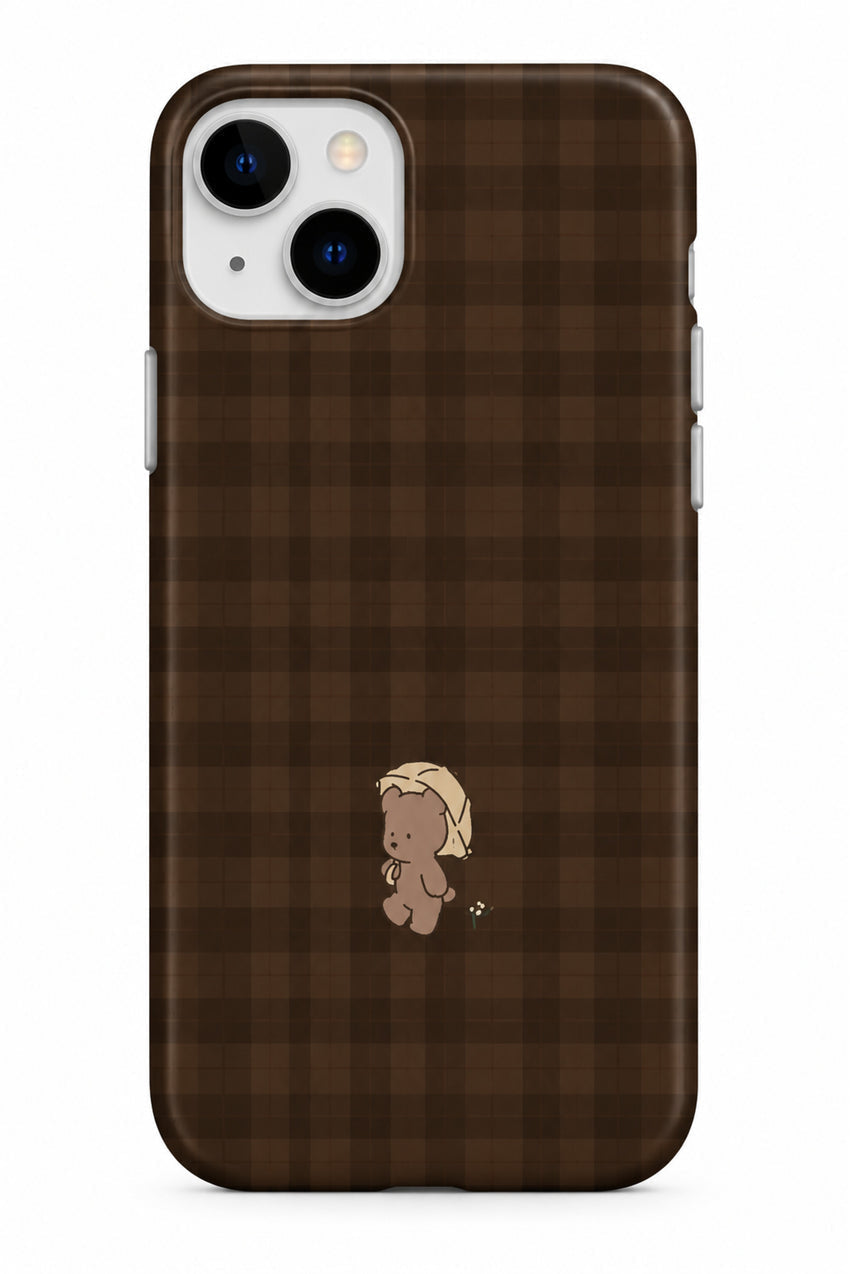 WOTOBEUS Kare Desenli İçi Kadife Lansman Telefon Kılıfı — beyaz stüdyo fonu, 850 × 1274