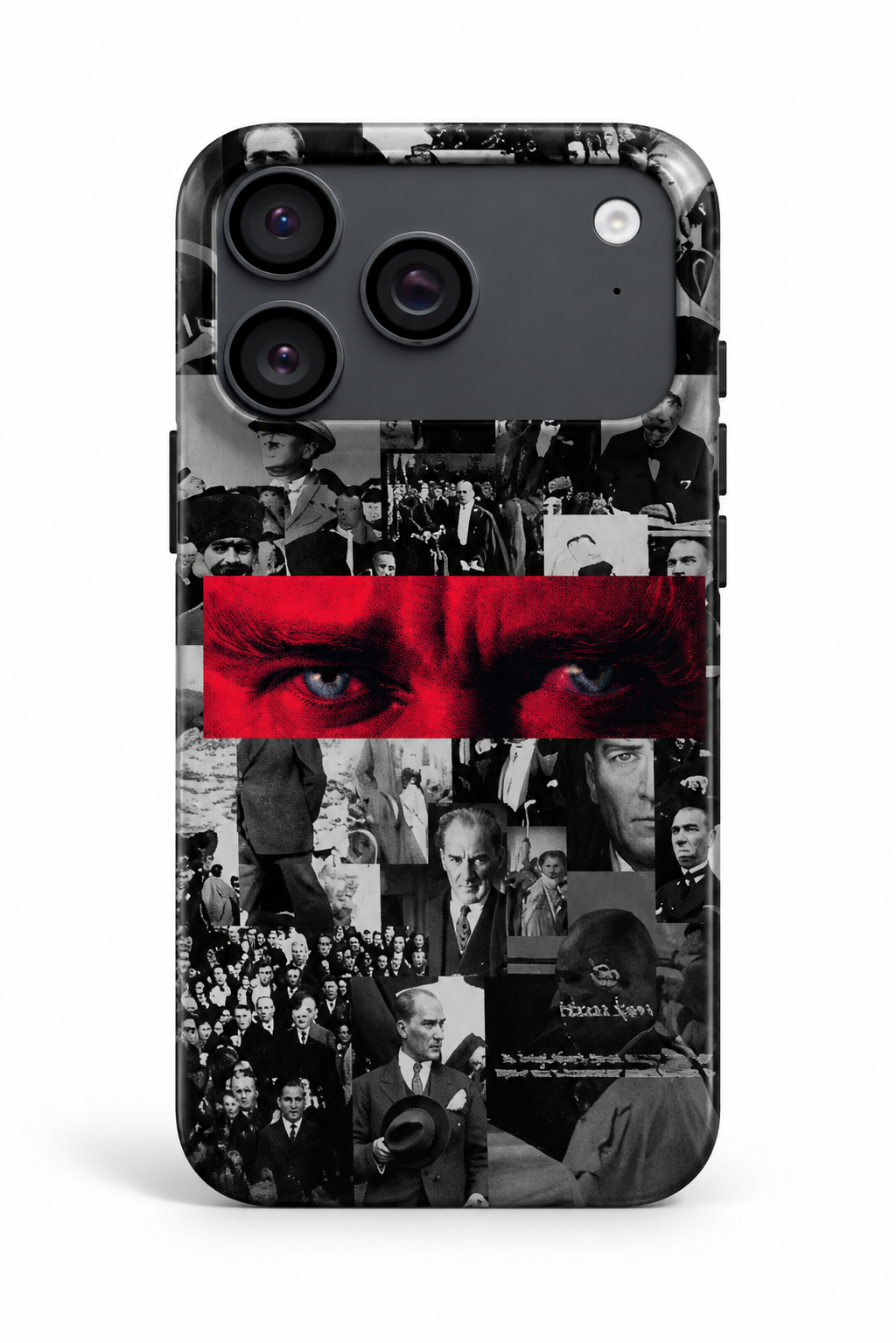WOTOBEUS Atatürk Desenli İçi Kadife Premium Kalite Lansman Telefon Kılıfı — stüdyo ürün görseli
