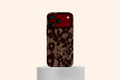 WOTOBEUS Kahverengi Leopar Desenli Telefon Kılıfı